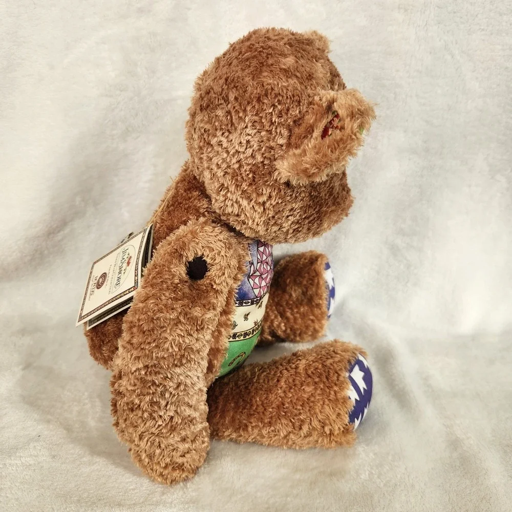 Jim Shore Boyds Bear WHISKERS Jointed Plush 2006 Cat Print‎ New NWT